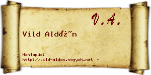 Vild Aldán névjegykártya